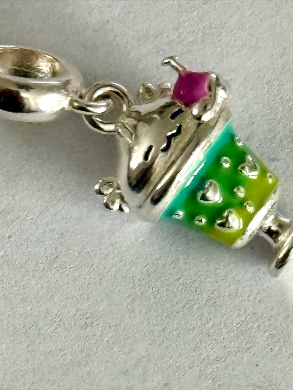 Cute kawaii summer cocktail charm fit Pandora bracelets